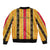Eritrea Traditional Saho Sleeve Zip Bomber Jacket Mix Tilet Pattern