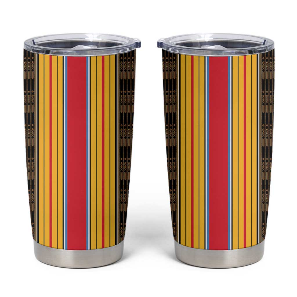 Eritrea Traditional Saho Tumbler Cup Mix Tilet Pattern