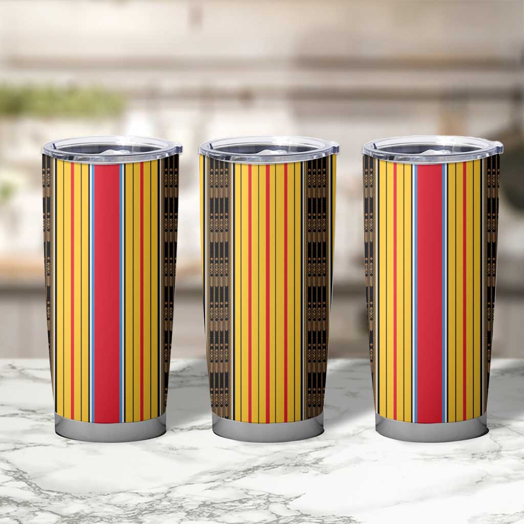 Eritrea Traditional Saho Tumbler Cup Mix Tilet Pattern