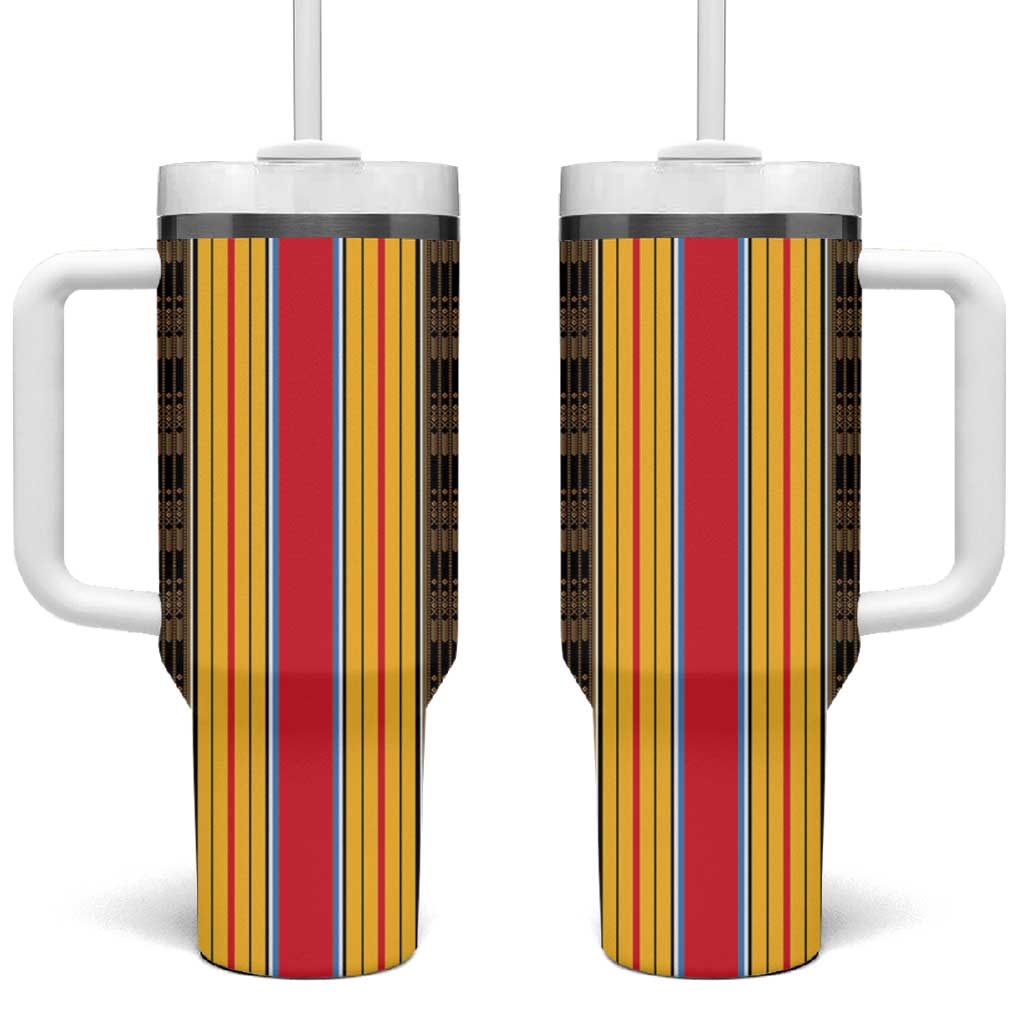 Eritrea Traditional Saho Tumbler With Handle Mix Tilet Pattern