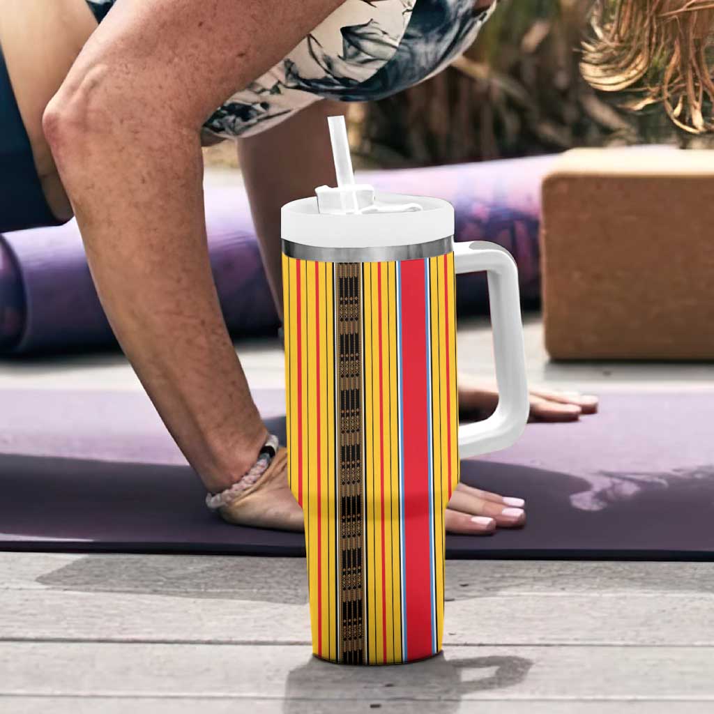 Eritrea Traditional Saho Tumbler With Handle Mix Tilet Pattern