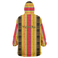Eritrea Traditional Saho Wearable Blanket Hoodie Mix Tilet Pattern