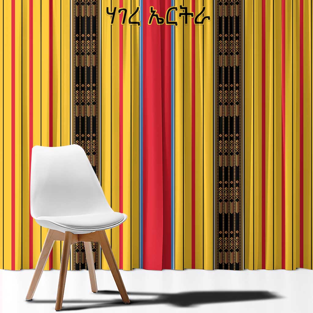 Eritrea Traditional Saho Window Curtain Mix Tilet Pattern