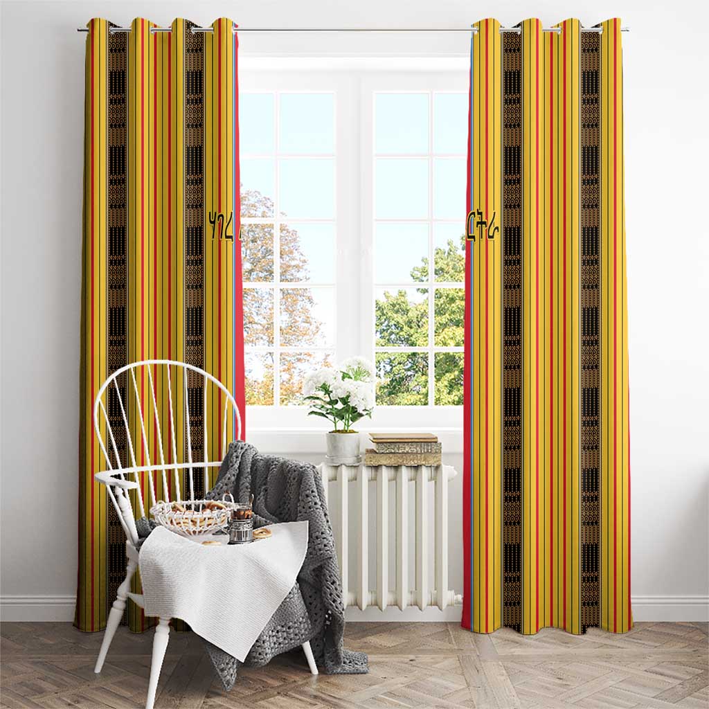 Eritrea Traditional Saho Window Curtain Mix Tilet Pattern