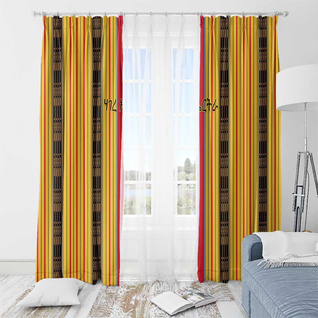 Eritrea Traditional Saho Window Curtain Mix Tilet Pattern