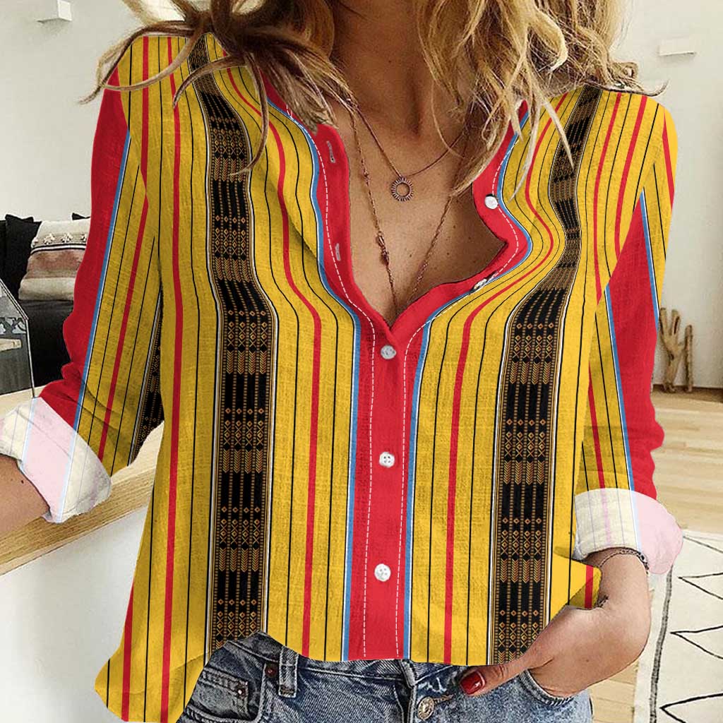 Eritrea Traditional Saho Women Casual Shirt Mix Tilet Pattern