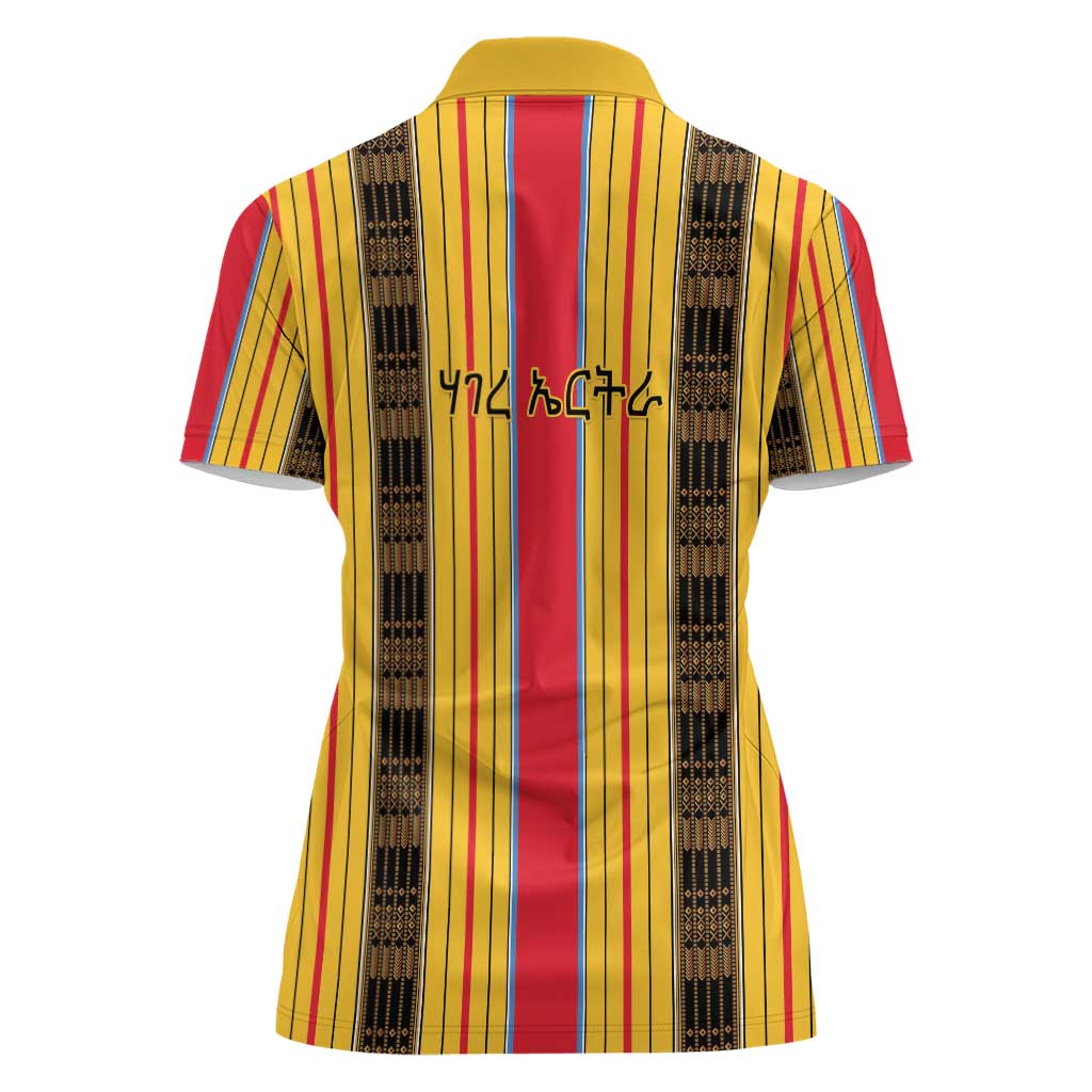 Eritrea Traditional Saho Women Polo Shirt Mix Tilet Pattern