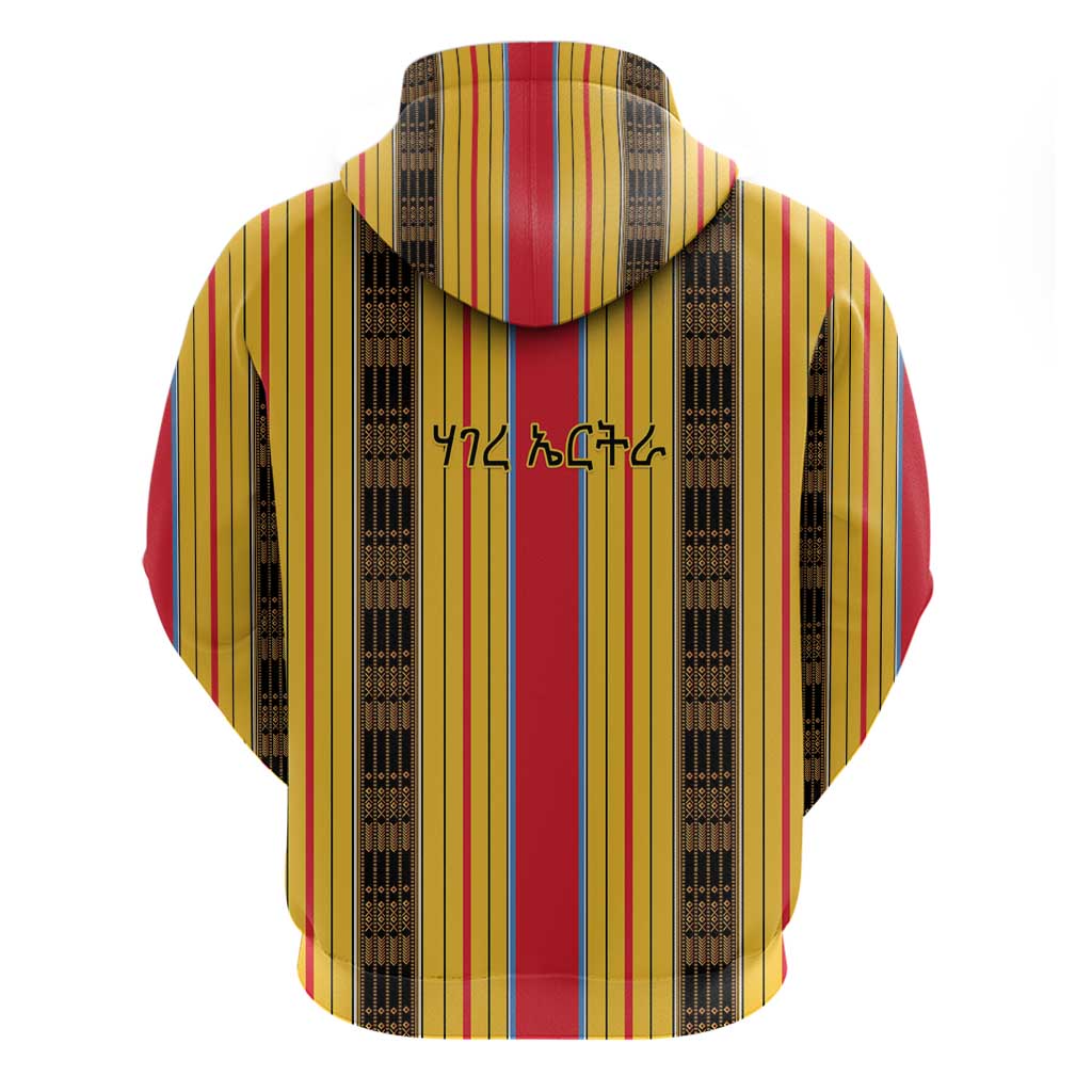 Eritrea Traditional Saho Zip Hoodie Mix Tilet Pattern