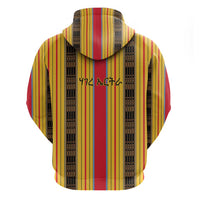 Eritrea Traditional Saho Zip Hoodie Mix Tilet Pattern