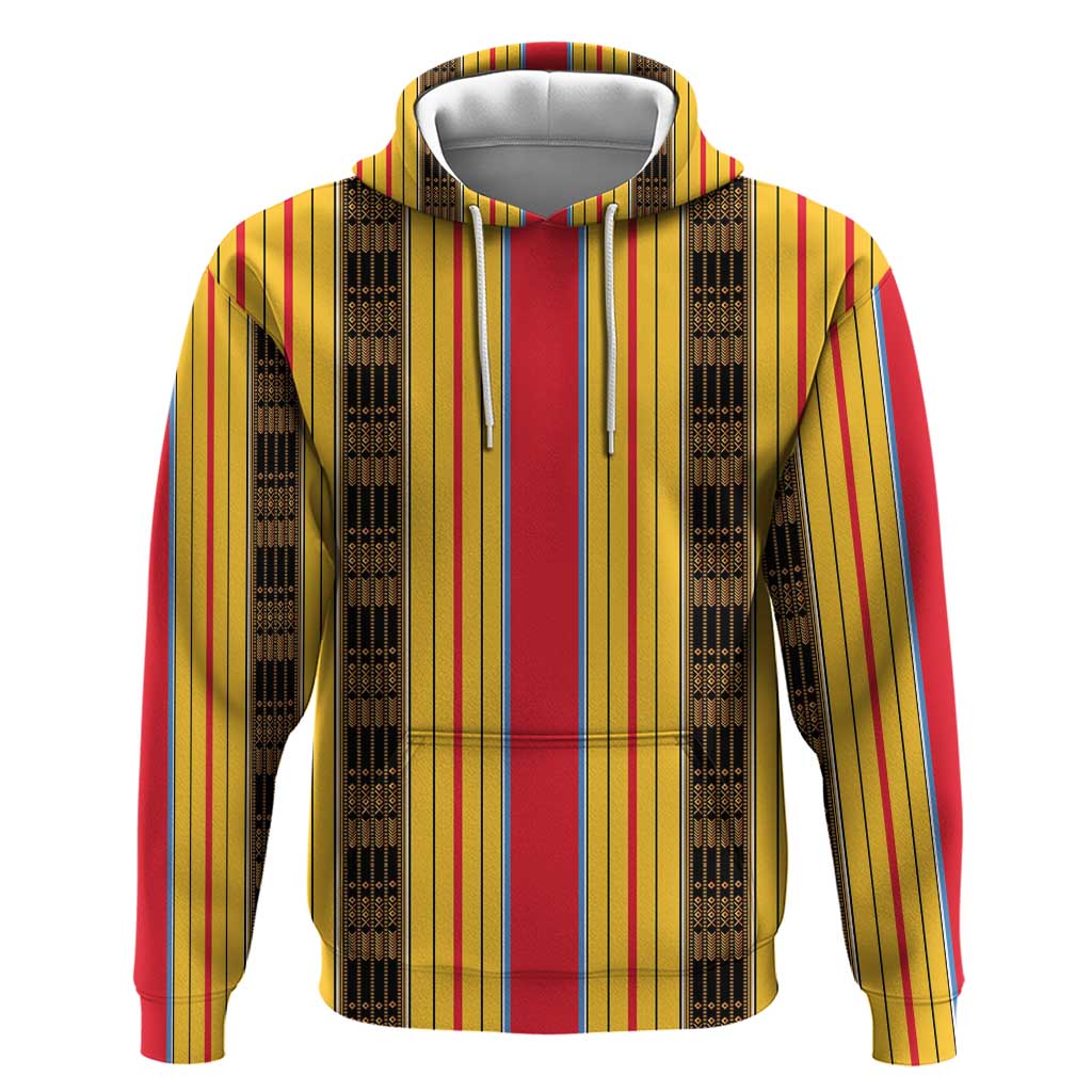 Eritrea Traditional Saho Zip Hoodie Mix Tilet Pattern