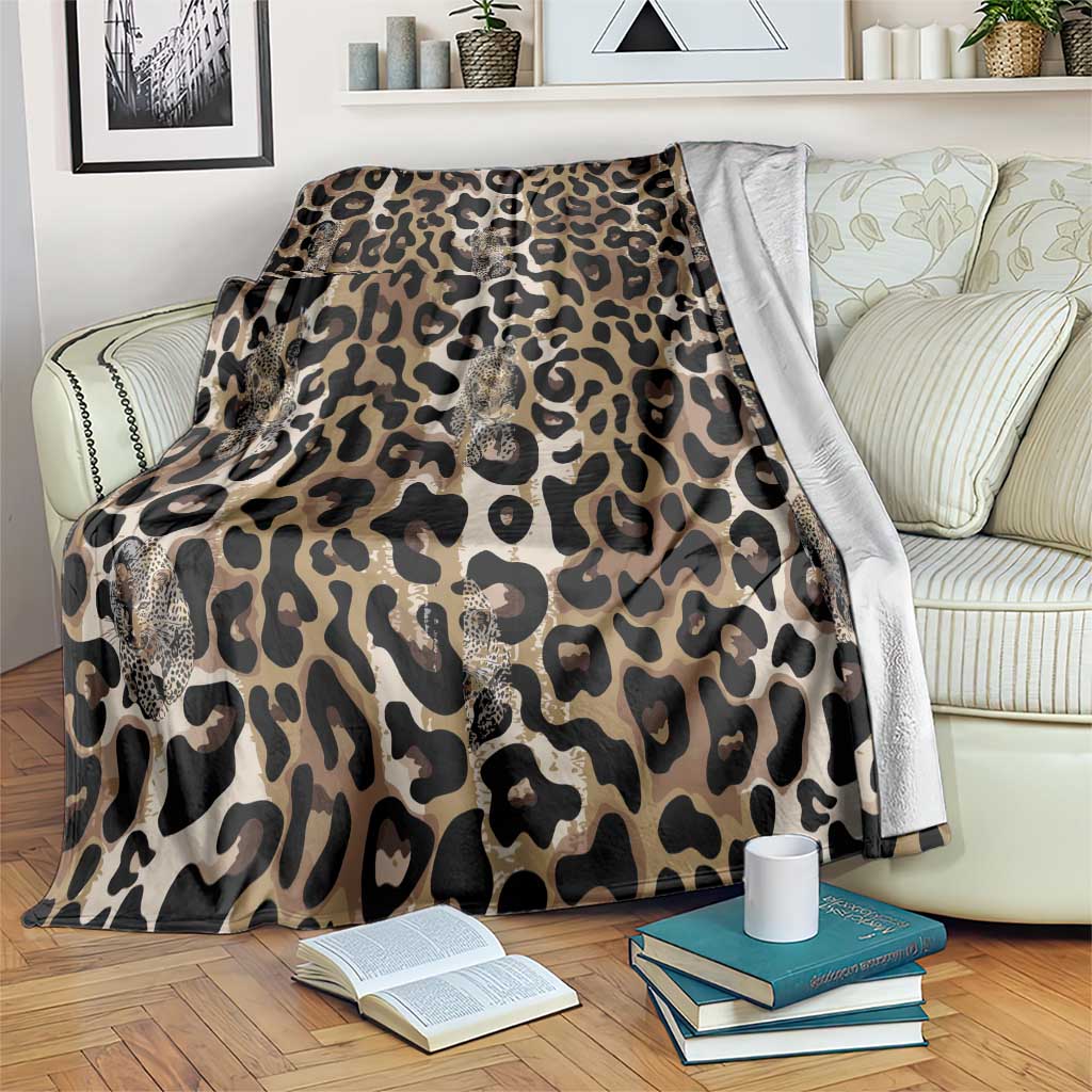 African Leopard Skin Pattern Blanket