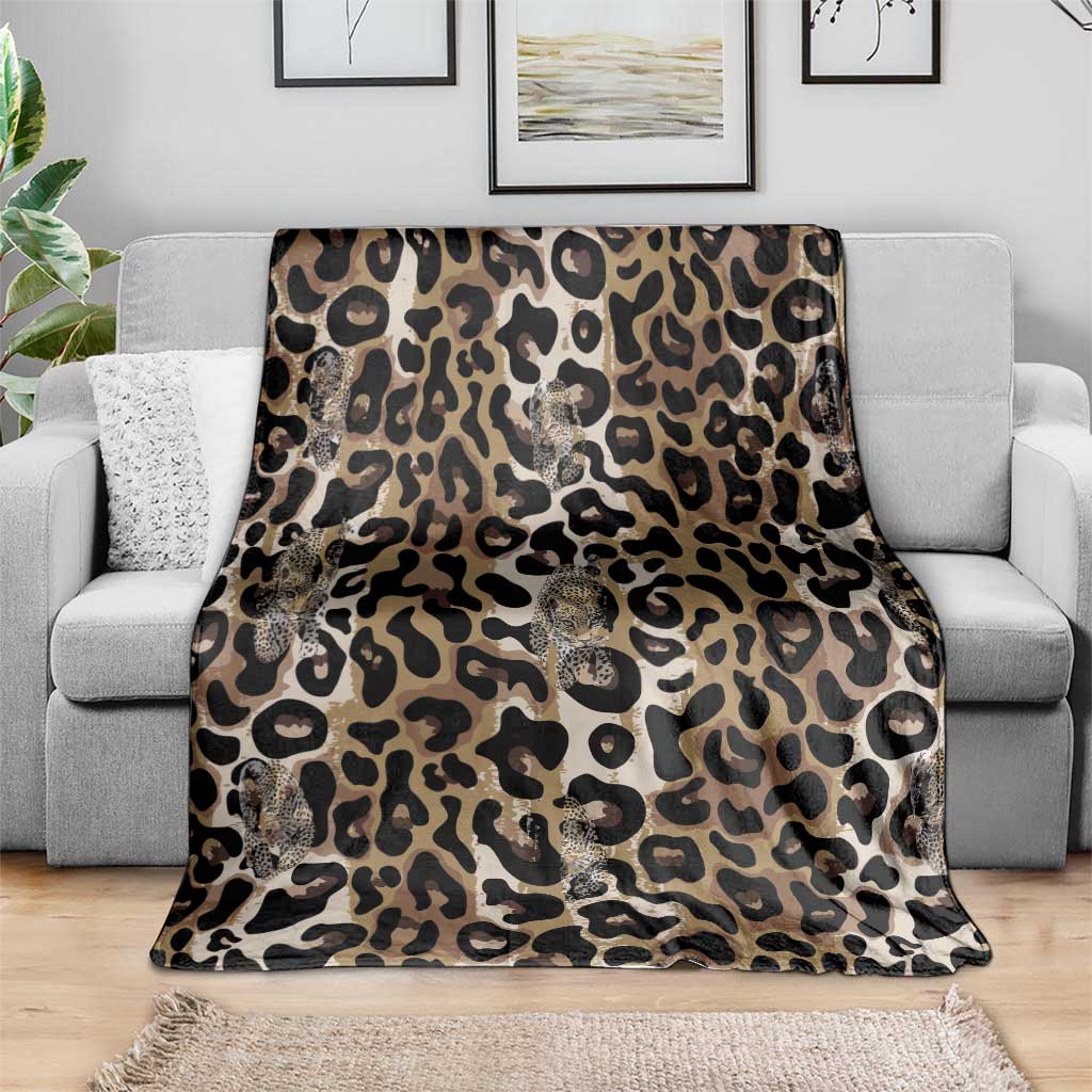 African Leopard Skin Pattern Blanket