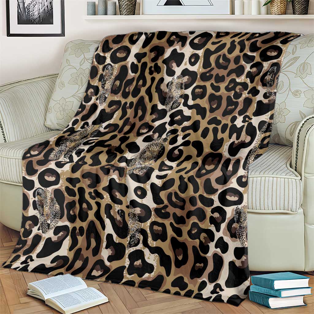 African Leopard Skin Pattern Blanket