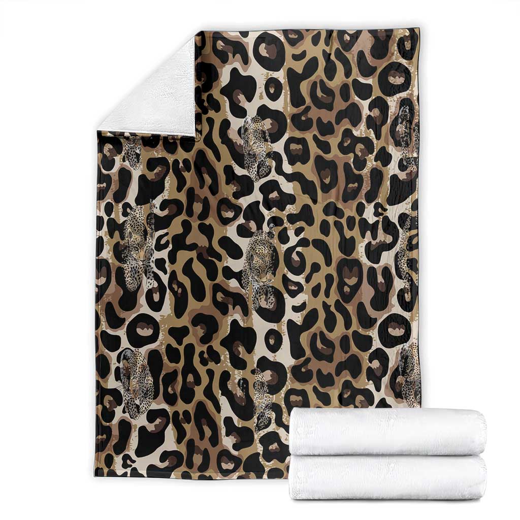 African Leopard Skin Pattern Blanket