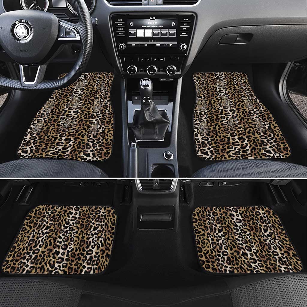 African Leopard Skin Pattern Car Mats