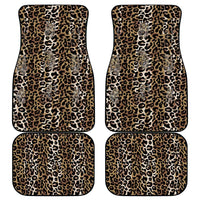 African Leopard Skin Pattern Car Mats