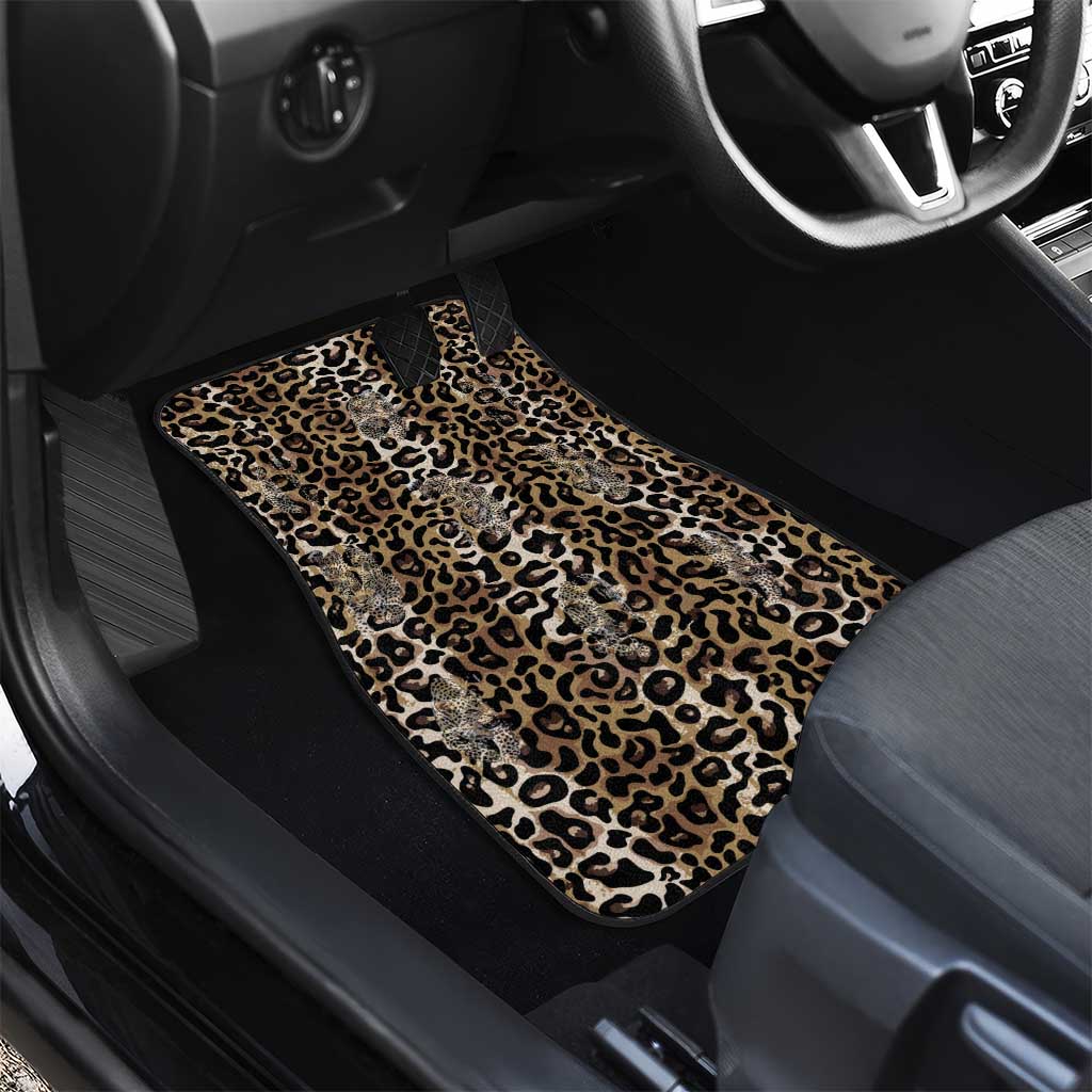 African Leopard Skin Pattern Car Mats