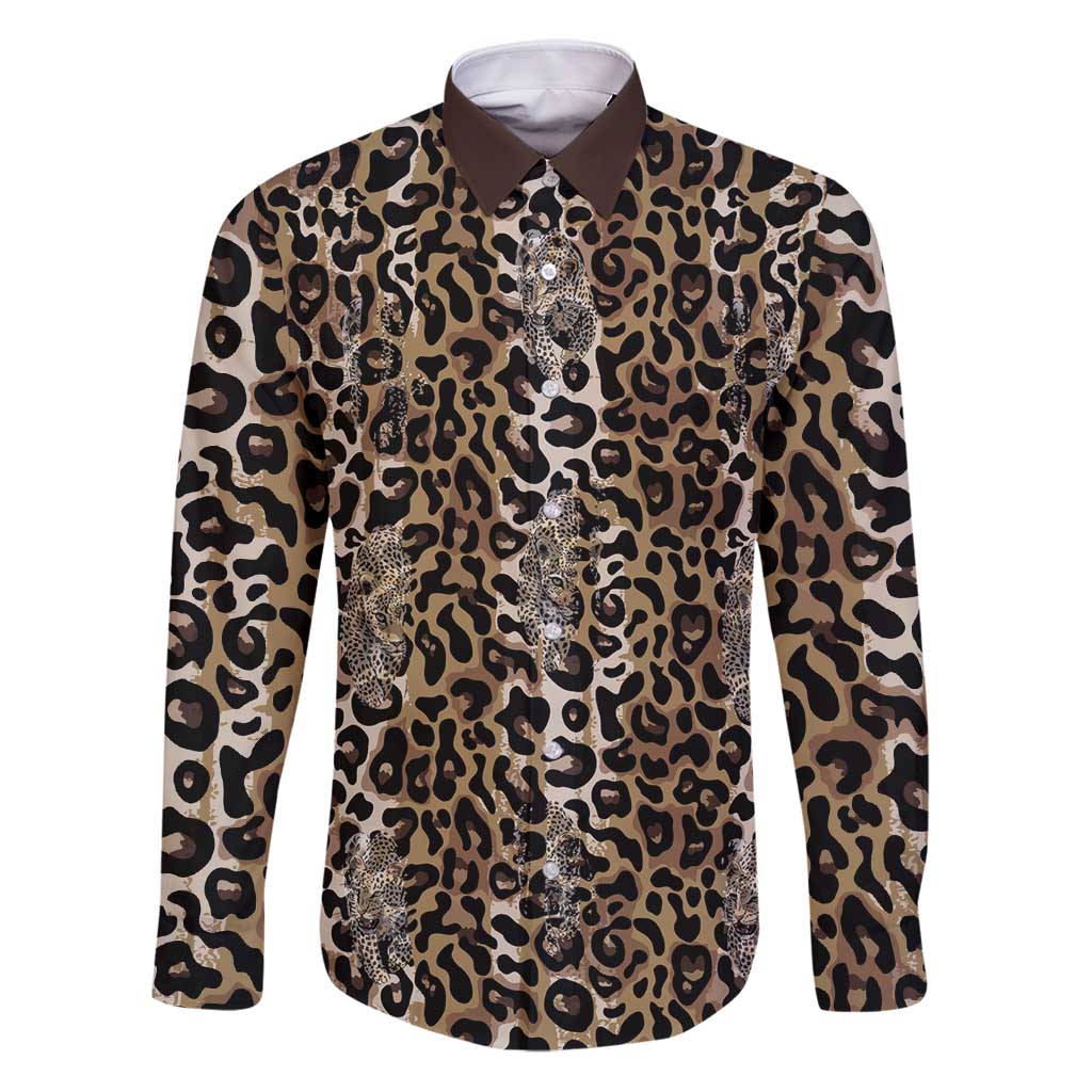 African Leopard Skin Pattern Family Matching Puletasi and Hawaiian Shirt