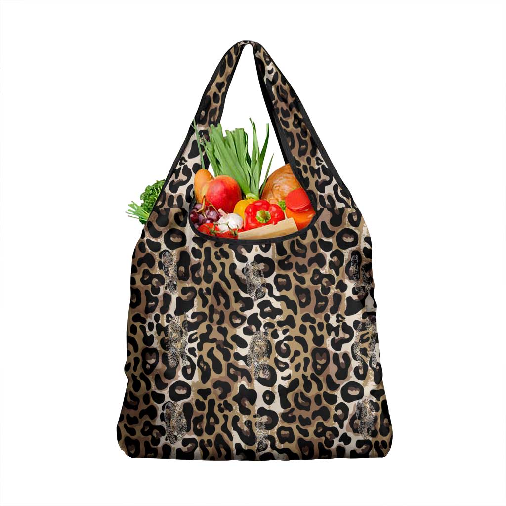 African Leopard Skin Pattern Grocery Bag