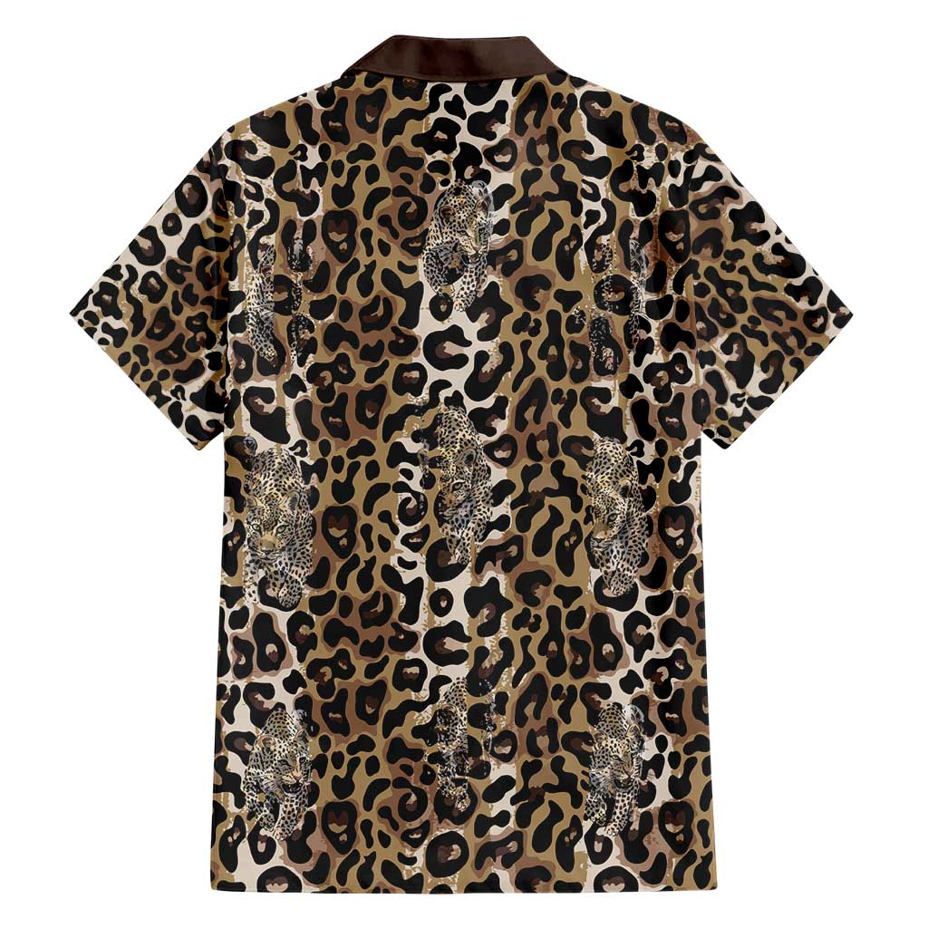 African Leopard Skin Pattern Hawaiian Shirt
