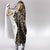 African Leopard Skin Pattern Hooded Blanket