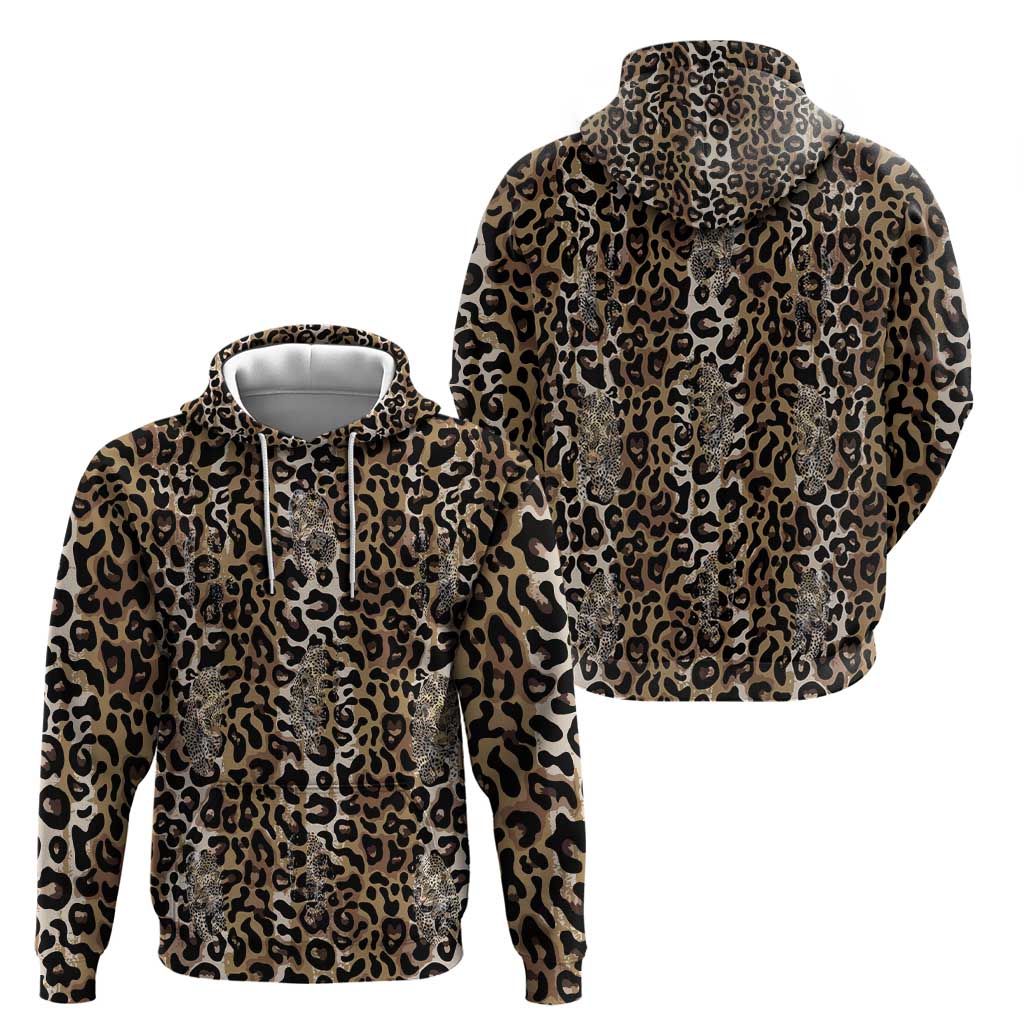 African Leopard Skin Pattern Hoodie