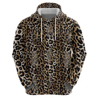 African Leopard Skin Pattern Hoodie