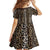 African Leopard Skin Pattern Kid Short Sleeve Dress