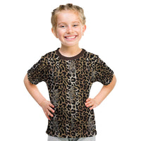 African Leopard Skin Pattern Kid T Shirt