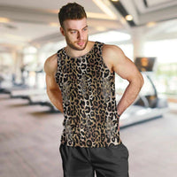 African Leopard Skin Pattern Men Tank Top