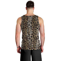 African Leopard Skin Pattern Men Tank Top