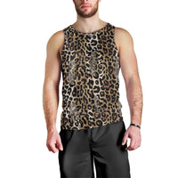 African Leopard Skin Pattern Men Tank Top