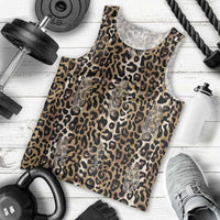 African Leopard Skin Pattern Men Tank Top
