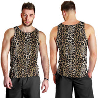 African Leopard Skin Pattern Men Tank Top