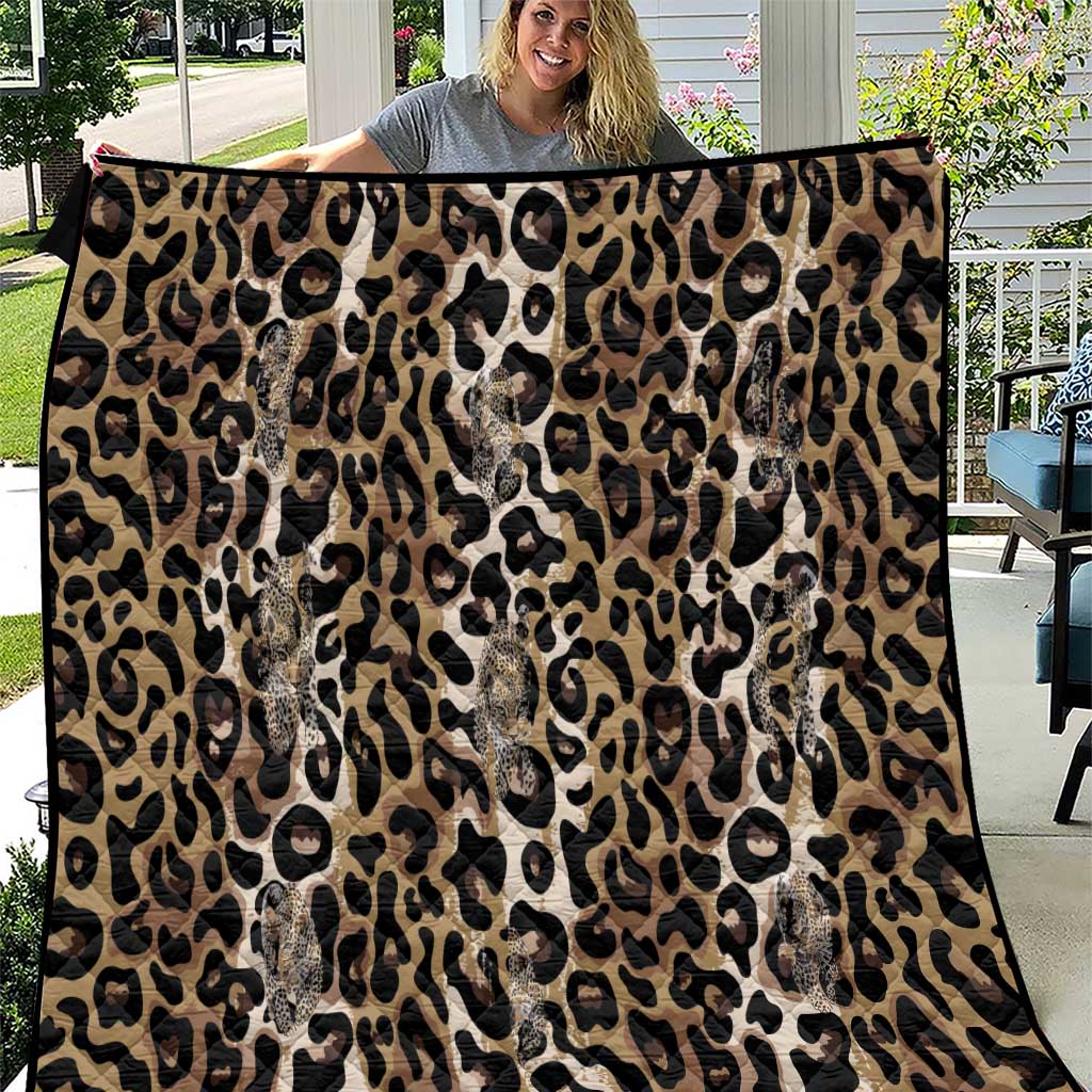African Leopard Skin Pattern Quilt