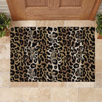 African Leopard Skin Pattern Rubber Doormat