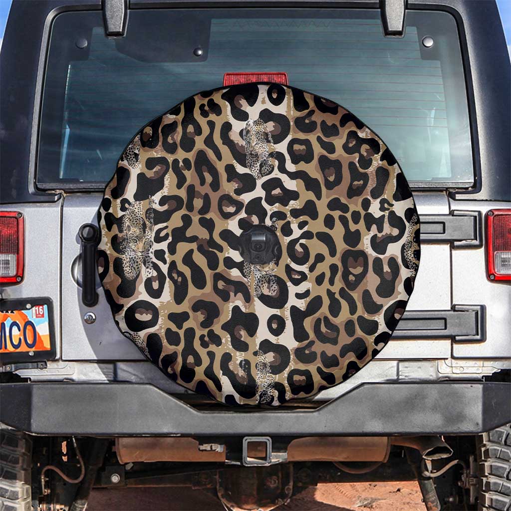African Leopard Skin Pattern Spare Tire Cover