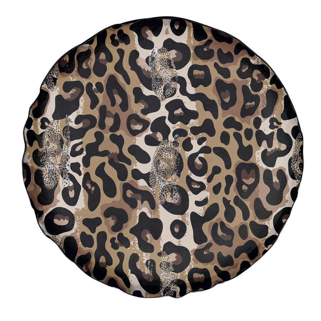 African Leopard Skin Pattern Spare Tire Cover