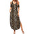 African Leopard Skin Pattern Summer Maxi Dress