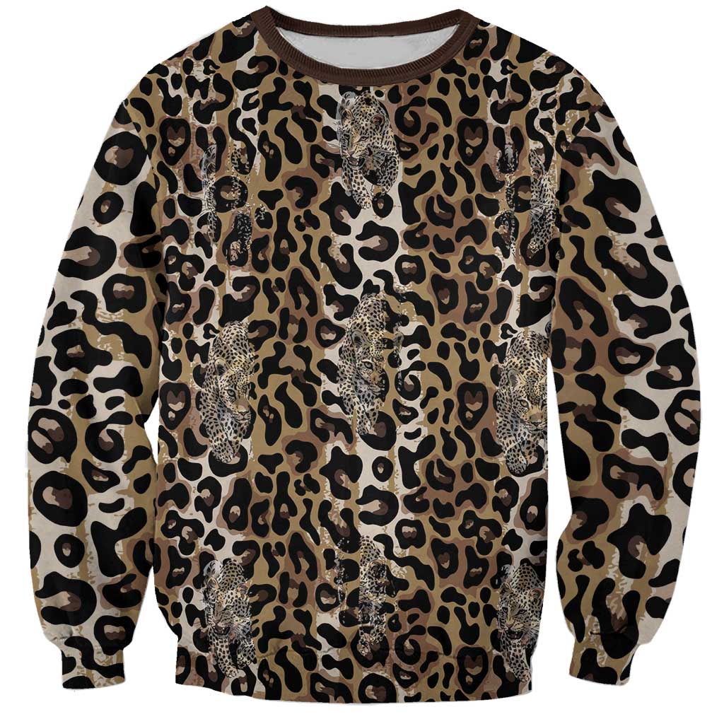 African Leopard Skin Pattern Sweatshirt