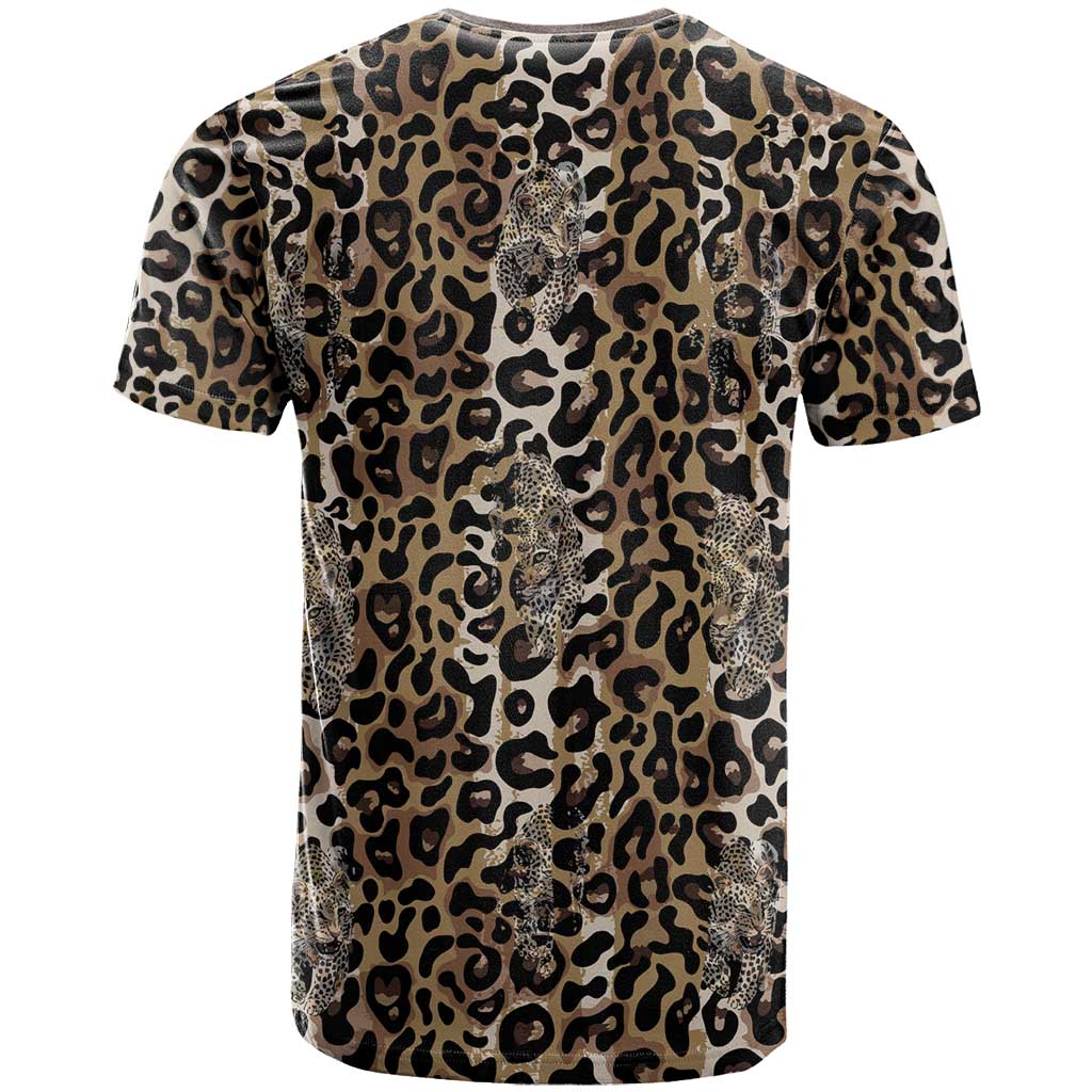 African Leopard Skin Pattern T Shirt