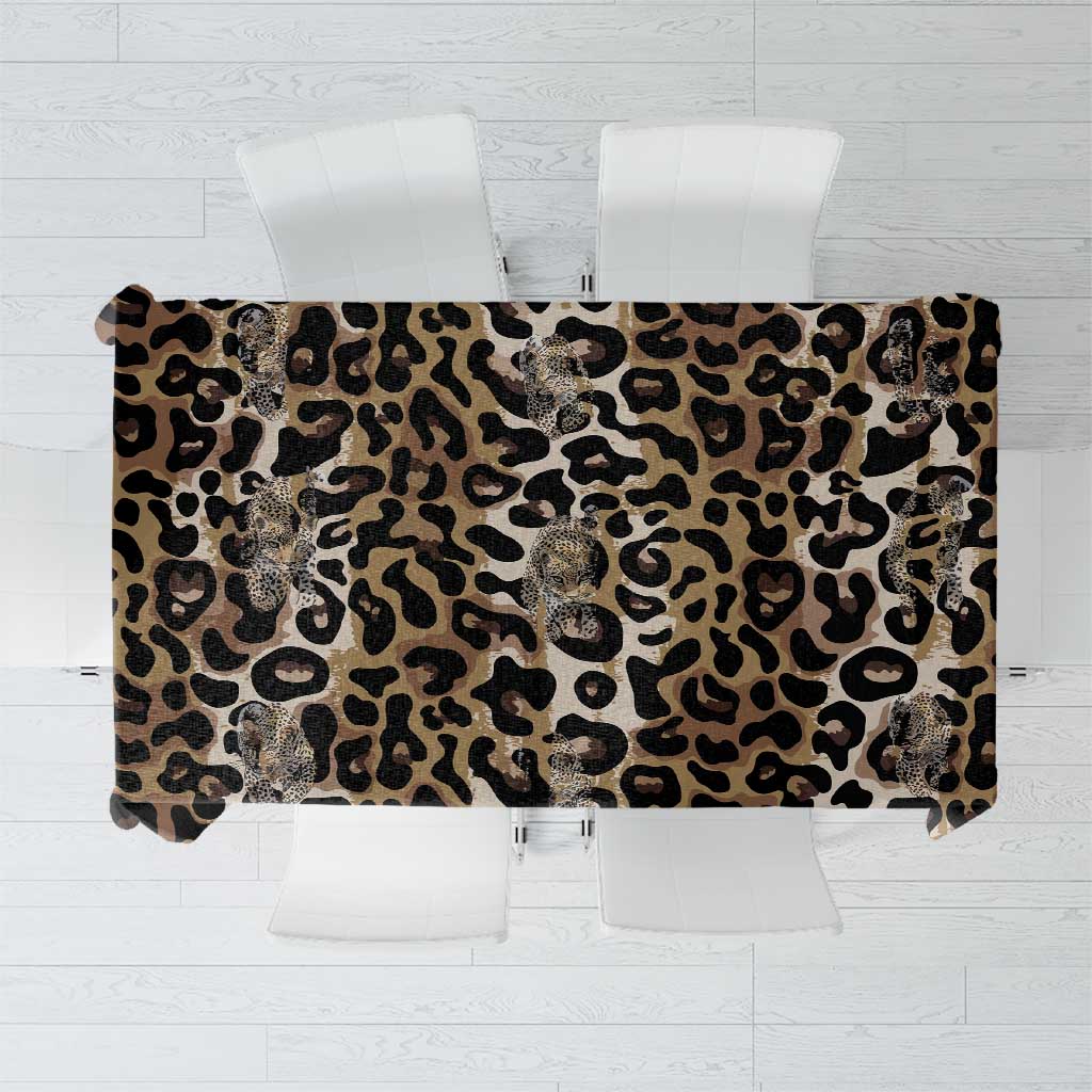 African Leopard Skin Pattern Tablecloth