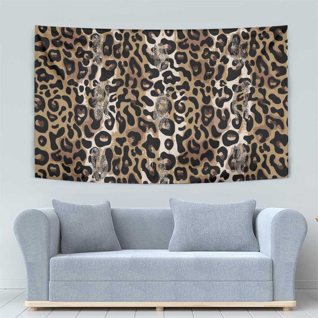 African Leopard Skin Pattern Tapestry