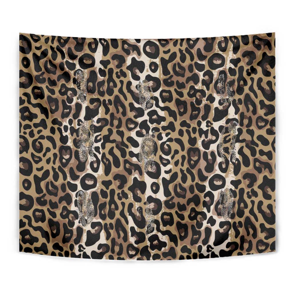 African Leopard Skin Pattern Tapestry