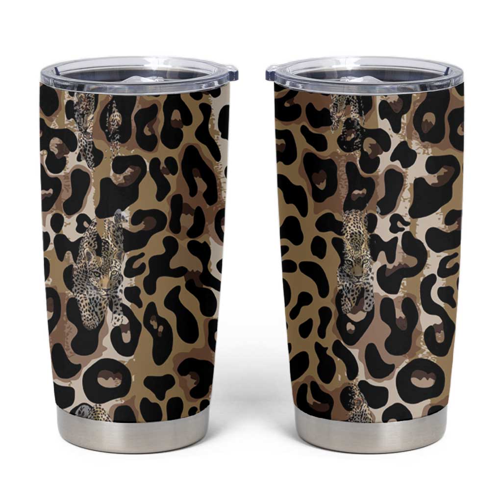 African Leopard Skin Pattern Tumbler Cup
