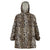 African Leopard Skin Pattern Wearable Blanket Hoodie