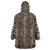 African Leopard Skin Pattern Wearable Blanket Hoodie