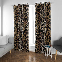 African Leopard Skin Pattern Window Curtain