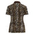 African Leopard Skin Pattern Women Polo Shirt