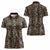African Leopard Skin Pattern Women Polo Shirt